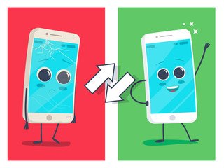 local phone screen repair- brocken screen