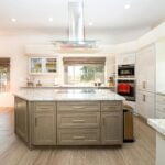 Painted kitchen cupboards